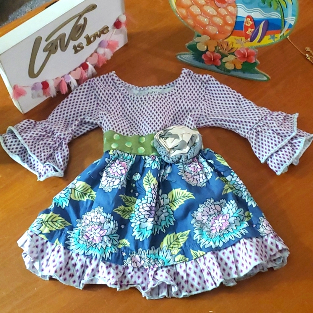 Cute Mustard Pie 6 Months Dress